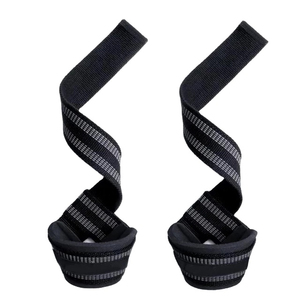Sangles de levage professionnelles personnalisées, antidérapantes, robustes, en coton, confortables et réglables pour la musculation - Product Image 5