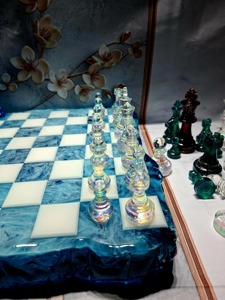 High Quality Custom Resin <b>Chess</b> <b>Board</b> Box <b>Chess</b> Game <b>Set</b> Luxury <b>Chess</b> Piece High Selling Belladec Handmade Artistic - Product Image 4