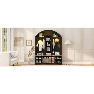 Armadi Multifunzionali per Soggiorno e Ingresso con Scarpiera Integrata, Appendiabiti e Ganci in Materiale Resistente - Product Image 5