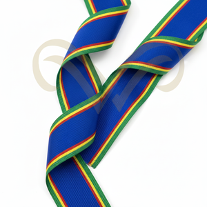 Cintas de seda moiré personalizadas y adornos de encaje con efecto de marca de agua para uniformes de servicio y premios ceremoniales - Product Image 3