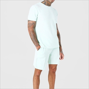 Conjunto de Camiseta y Pantalones Cortos Deportivos Casuales de Moda para Hombre Pinco, Transpirables, Colores Sólidos Personalizados, Logotipo, 100% Poliéster, Verano - Product Image 6