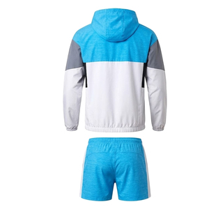 Conjunto Deportivo Corto Cortavientos de Alto Rendimiento para Hombre, Transpirable, Ligero, para Correr, Entrenamiento, Fitness, Dos Piezas - Product Image 4