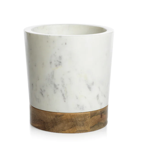 Seau à glace en bois et marbre, refroidisseur de vin pour la maison et le jardin, seaux à glace au design optimal - Product Image 1