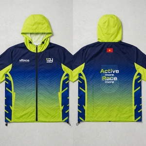 Professional Windbreaker Jacket Custom Logo Outdoor Training Jacket Supplier - Product Image 2