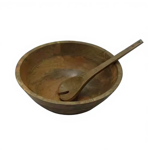 ชุดชามสลัดไม้มะม่วงทำด้วยมือทำจากธรรมชาติชุดใหญ่เครื่องใช้ในชามไม้สำหรับเสิร์ฟผักเป็นมิตรกับสิ่งแวดล้อม - Product Image 6