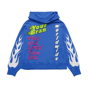 Ensemble de survêtements pour hommes prêts à porter, design personnalisé, ensemble sweat à capuche, survêtement patchwork, sweats imprimés, ensemble deux pièces pour hommes - Product Image 2