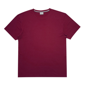 INDEX Men's Solid Blue Cotton T-Shirt Short Sleeve O-Neck Casual Regular Fit Breathable Jersey Knitted Wear - Product Image 5