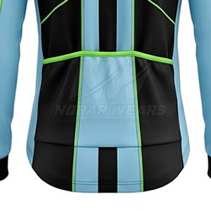Outdoor Performance <b>Cycling</b> <b>Jacket</b> With Full Zipper Lightweight Material Breathable Panels Wind Protection And <b>Reflective</b> Finish - Product Image 6