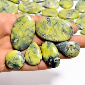 Jaspe Verde Natural, Cabujón Personalizado, Piedra Preciosa Suelta, Forma Mixta, Piedra Lisa para Joyería - Product Image 3