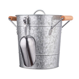 Seau à glace incliné en acier inoxydable avec couvercle et poignée supérieure, refroidisseur à vin isotherme à double paroi pour bar, hôtel, maison, fête - Product Image 4