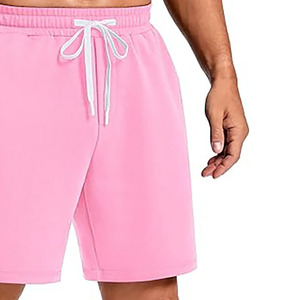 <b>Mens</b> Casual 100% Cotton Oxford Solid Embroidered Drawstring <b>Shorts</b> High Eco-Friendly Windproof Lightweight Summer Comfort - Product Image 6