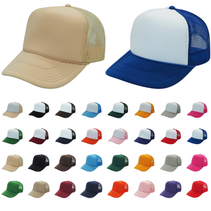 High Quality 5 Panel Embroidery Foam Mesh Truckers Hat Custom Logo Style Puff Printing for Outdoor and Travel - Product Image 4