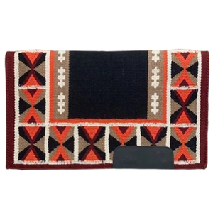 Couverture de selle western personnalisée en laine, tapis de selle pour cheval, robuste, pour le rodéo, vente en gros, export, fabricant - Product Image 1
