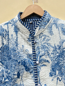 Edredón Acolchado Hecho a Mano en India, 100% Algodón Ecológico, Antiarrugas, Transpirable, de Secado Rápido, con Estampado Digital y Bolsillo Frontal, para Otoño e Invierno - Product Image 2