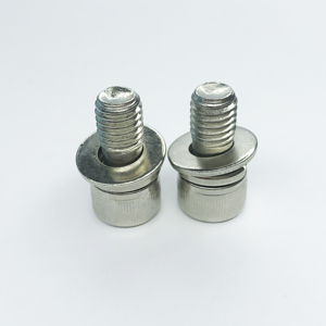 Tornillo de cabeza plana métrico personalizado con arandela integrada, fijación de acero cincado, tornillo con arandela combinada certificado DIN, cincado - Product Image 3