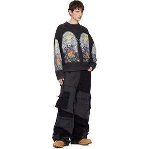 Ensemble de survêtement imprimé à motif intégral, col rond, design personnalisé, tenue de sport athlétique, ensemble de jogging, mode urbaine, vêtements de sport, sérigraphie - Product Image 1