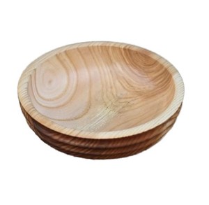 Tazón de Madera Natural Resistente para Servir en la Cocina, para Ensaladas, Frutas, Bocadillos, Vajilla de Restaurante - Product Image 1