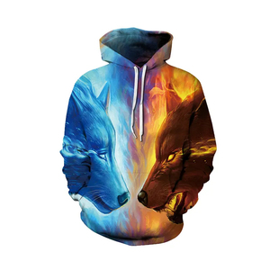 Sudadera con Capucha para Hombre, Estilo Urbano, Casual, Corte Regular, Felpa, Ecológica, con Bolsillos, Transpirable, Sublimada, de Algodón/Poliéster - Product Image 3