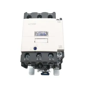 AC contactor tipe baru LC1-D40 220V50/60HZ 3P 1a + 1b 18.5KW 60a titik perak memiliki stok