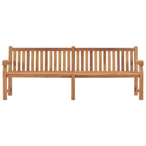 Banc de jardin rectangulaire extra large en teck massif, bancs de patio - Product Image 2