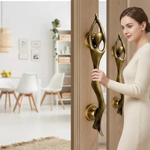 Ba <b>Brass</b> Artistic Figure Cabinet Handle Modern Novelty Shape Durable Furniture <b>Knob</b> for Dining Room Bathroom Drawer - Product Image 2