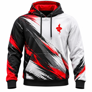 Vêtements de sport légers pour hommes, sweat à capuche en sublimation avec matière extensible, coupe confortable pour la course à pied, l'entraînement, la remise en forme et les voyages - Product Image 1