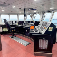 Siège de pilote de navire avec rail de guidage, siège hydraulique amortisseur, pivotant à 360° pour pont maritime et centre de contrôle de navire
