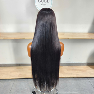 Cabello Virgen Remy Vietnamita de 30 Pulgadas de Largo, Ondulado Natural, con Frente de Encaje, Doble Trama, Liso Extremo, Pelucas de Cabello Humano HD Crudo, Todos los Colores - Product Image 5