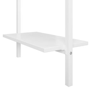 Escritorio Plegable Ajustable Pierce de 30 Pulgadas de Alto, Madera MDF Blanca, Diseño Moderno y Simple para Oficina en Casa - Product Image 5