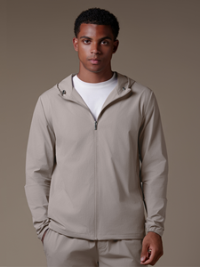 <b>Men's</b> Custom Lightweight Hooded Windbreaker <b>Set</b> with <b>Hoodie</b> <b>and</b> <b>Shorts</b> Outdoor Running Sportswear Casual Two Piece Tracksuit <b>Set</b> - Product Image 2
