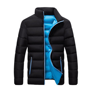 New Men's Winter <b>Parka</b> <b>Jacket</b> Warm Outerwear Stand Collar Slim Casual Windbreaker Quilted Design <b>Waterproof</b> Corduroy Durable - Product Image 2