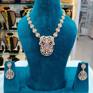 Exquisite Kundan Stone Polki Necklace <b>Set</b>-Fashion Jewelry - Product Image 1