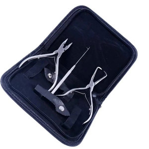 Best Selling Hot Hair Extensions Tools Kit with Professional Pliers <b>Beading</b> Jar Loop <b>Needle</b> Pulling Hook Silicone Lined Micro - Product Image 4