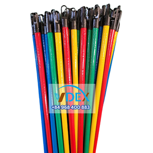 Palos de mopa de madera maciza premium, cabezales de escoba de plástico, ligeros, duraderos, ecológicos, multiusos, para limpieza de suelos y jardines. - Product Image 1