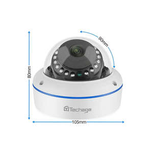 Caméra de sécurité dôme 5MP en gros avec objectif 2,8 mm, caméra réseau PoE 48V - Product Image 2