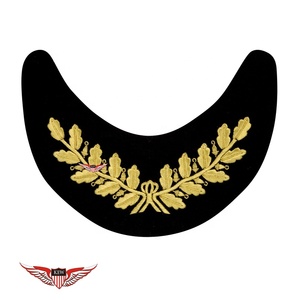 KEW Wholesale Hand Embroidered American Marine Corps General <b>Cap</b> <b>Peak</b> Visor for Parade & Ceremonial Uniform Gold Mylar <b>Peak</b> - Product Image 1