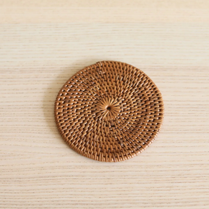 Sous-verres en rotin BOHO, accessoire de décoration de table, sur mesure, 4 pièces, sous-verres en rotin BOHO pour café - Product Image 5