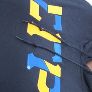 <b>Womens</b> <b>Navy</b> Blue Graphic <b>Hoodie</b> Greek Letter Print Pullover Sweatshirt Long Sleeve Casual Streetwear Fashion Drawstring Hooded - Product Image 4