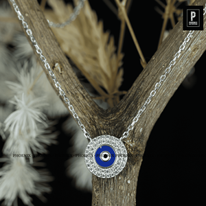 Pendentif Œil protecteur en Moissanite VVS, Argent 925, Bijou effet diamant, Charme de protection (sans chaîne) - Product Image 6