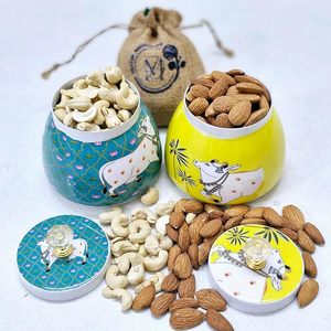 En gros, ensemble de plateaux et pots en corne Pichwai, faits main, au toucher réel, motif animalier indien, pour cadeau de remerciement - Product Image 5