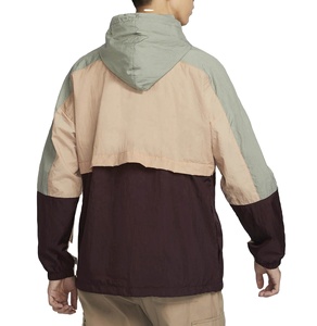 2025 Custom Men's Breathable Windbreaker <b>Jacket</b> Plus Size <b>Light</b> Hood Windproof Canvas Stand Winter Slim Outdoor Patchwork - Product Image 2