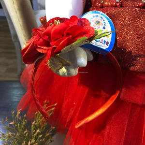 ชุดเดรสสำหรับเด็กผู้หญิงพร้อมที่คาดผมผ้าขนแกะสไตล์ร่มผ้าขนแกะสำหรับฤดูใบไม้ผลิ - Product Image 5