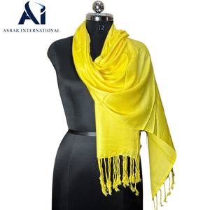 Wholesale Bulk Quantity Solid Plain Viscose Pashmina Scarf Luxury Soft Touch Winter Warm Tassel <b>Shawl</b> <b>Wrap</b> Womens Hijab - Product Image 1