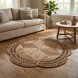 Alfombra Tejida a Mano de Fibra Natural de Pasto Marino para Decoración de Sala de Estar, Diseño Personalizado, Alfombras Antideslizantes, Exportación de Vietnam - Product Image 3