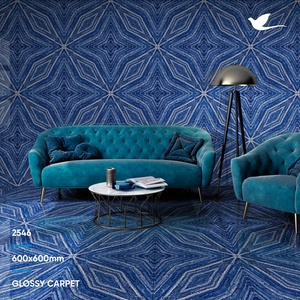 Baldosa de Cerámica Estilo Madera para Sala de Estar, Biblioteca, Estudio y Piscina, 600x600 - Product Image 2