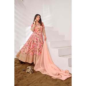 ชุดสวมใส่สำหรับงานปาร์ตี้ของผู้หญิงดีไซน์เนอร์ชุดด้านล่างและ dupatta - Product Image 3