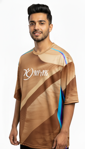 Trendy Oversized Sublimation T-Shirt for <b>Men</b> Street Style Casual Regular Fit Breathable Eco-Friendly Polyester/Cotton Fashion - Product Image 4