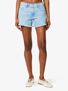 Trendy Mid Waist Women's Knitted Shorts Custom ODM Manufacturer Stylish Anti-Wrinkle <b>Elastic</b> Waist <b>Lace</b> Trim Casual Design - Product Image 4