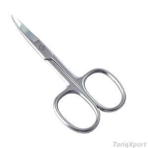 Tijeras Profesionales de Acero Inoxidable para Cejas, para Diestros, Hoja Recta, Punta Afilada, Logotipo Personalizado, Alta Calidad, Manicura - Product Image 2