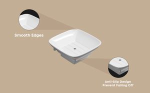 Waterproof square soap dish holder for bathroom <b>shower</b> wall mount soap tray rust resistant steel soap saver for home and hotel - Product Image 4